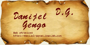 Danijel Gengo vizit kartica